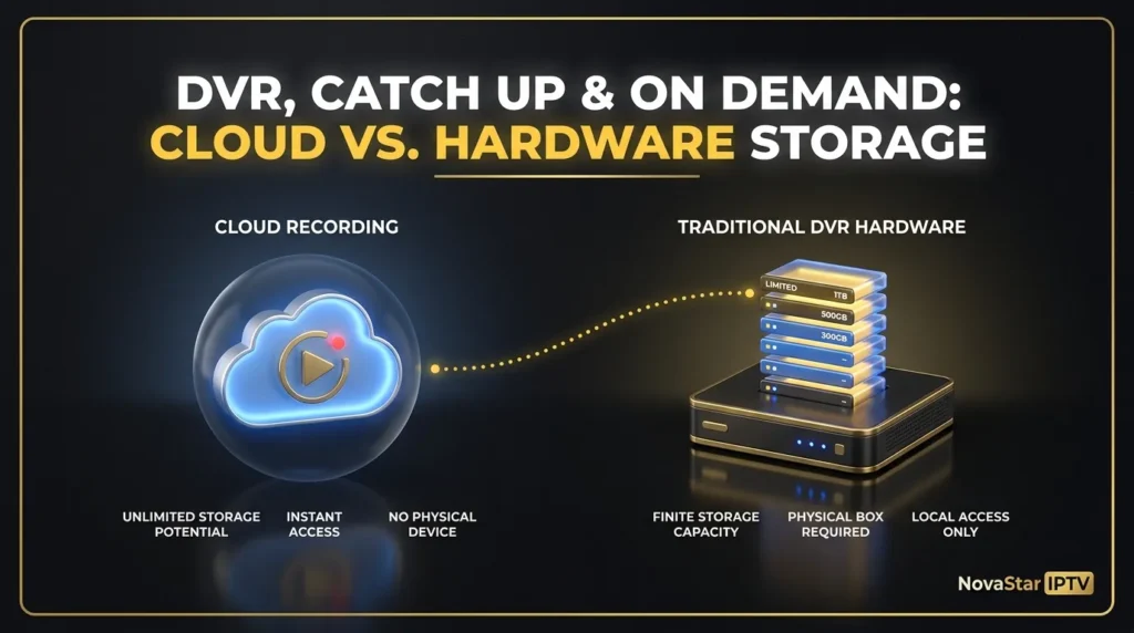 IPTV vs Traditional Cable TV Explained: A Complete Comparison Guide 7 DVR, Catch Up and On Demand Features